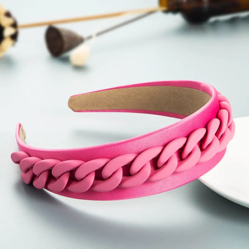 Accesorios para el Cabello, Diadema, Color Sólido, Mujer, Cadena, Estilo Moderno, Niña, Multicolor, Arcoíris, Unisexo, Eslabones