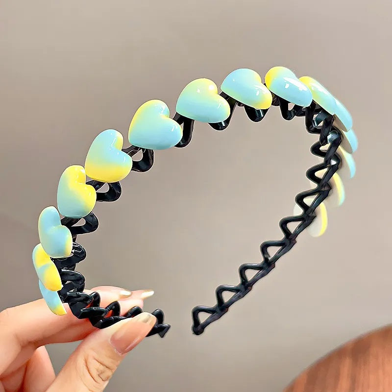 Accesorios para el Cabello, Diadema, Color Sólido, Mujer, Plástico, Estilo Moderno, Niña, Multicolor, Arcoíris, Unisexo, Color Degradado