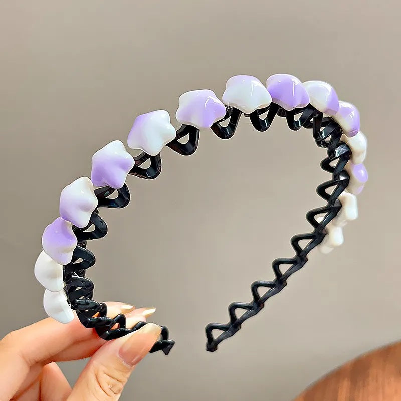 Accesorios para el Cabello, Diadema, Color Sólido, Mujer, Plástico, Estilo Moderno, Niña, Multicolor, Arcoíris, Unisexo, Color Degradado