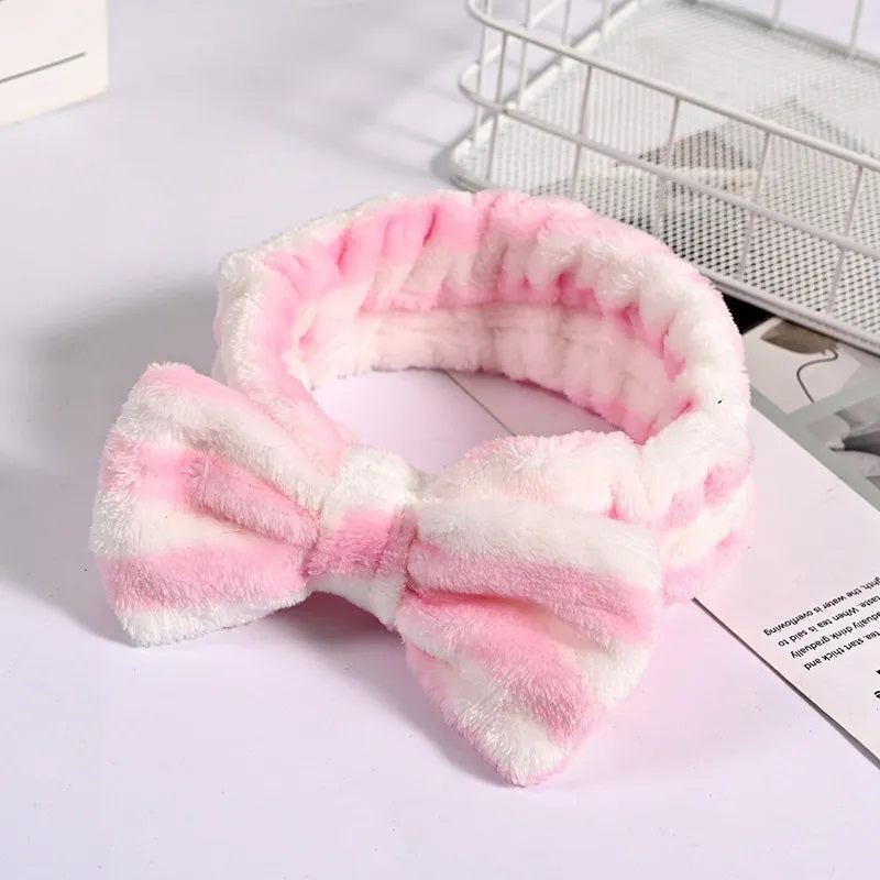 Accesorios para el Cabello, Diadema para Maquillaje, Color Sólido, Rayas, Nudo de lazo, Mujer, Estilo Básico, Niña, Moño, Arcoíris, Unisexo