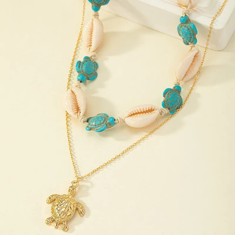 Collar de Moda, Joyería de Fantasía, Estilo Tropical, Playa, Aleación, Concha de Mar, Unisexo, Colgante, Color Sólido, Multicolor