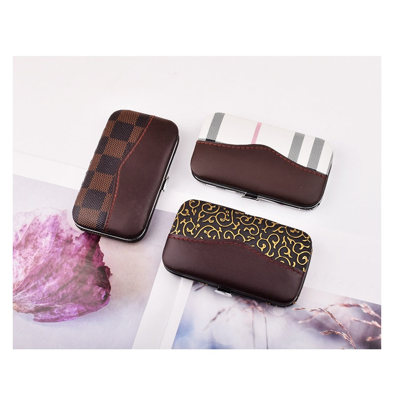 Herramientas de Belleza, Corta Uñas, Conjunto, Estuche, Color Solido, Salón de Belleza, Estudio, Acero Inoxidable, Paquete, Juego