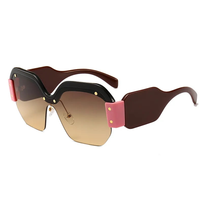 Lentes de Sol para Mujer, Estilo Moderno, Boutique, Gafas, Resina, Color Sólido, Unisexo, Cuadrado, Multicolor, Moda