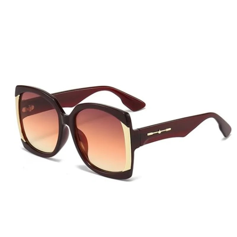 Lentes de Sol para Mujer, Estilo Elegante, Boutique, Gafas, Bloque de Color, Geométrico, Unisexo, Moda