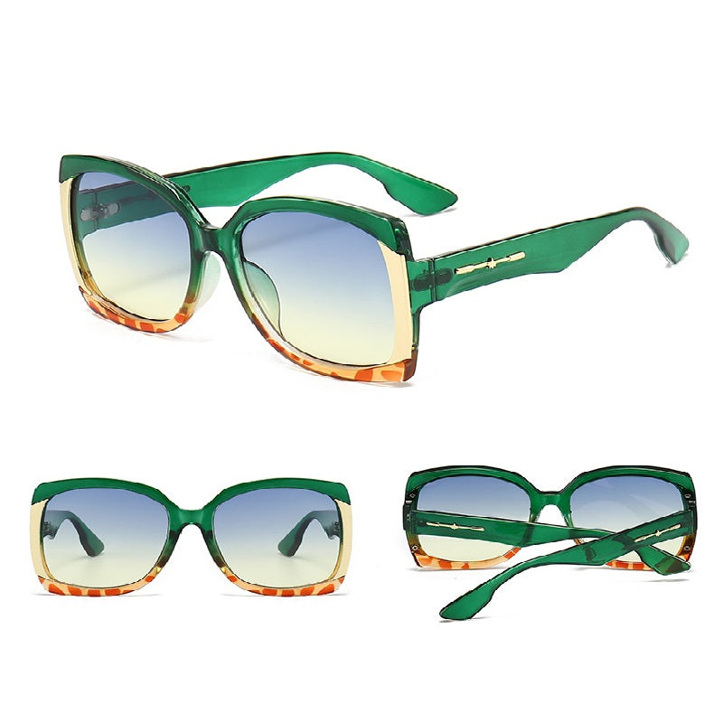 Lentes de Sol para Mujer, Estilo Elegante, Boutique, Gafas, Bloque de Color, Geométrico, Unisexo, Moda