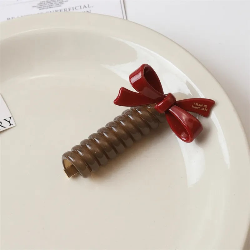 Hair Accessories, Scrunchie, Solid Color, Women, Basic Style, Girl, Unisex, Bow Knot, Alloy, Bun, Fashion