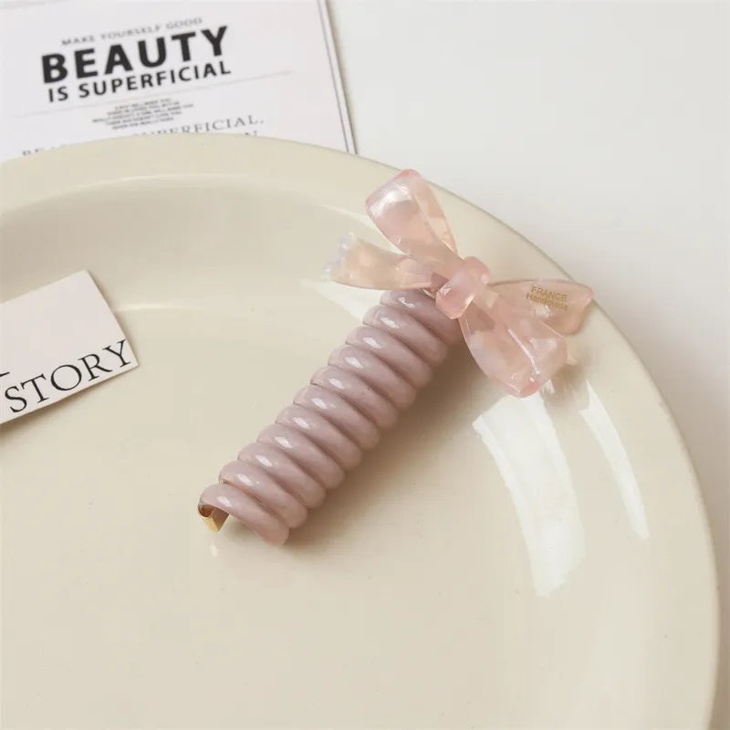 Hair Accessories, Scrunchie, Solid Color, Women, Basic Style, Girl, Unisex, Bow Knot, Alloy, Bun, Fashion