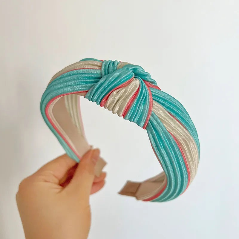 Accesorios para el Cabello, Diadema, Color Sólido, Rayas, Nudo de lazo, Mujer, Estilo Moderno, Niña, Multicolor, Arcoíris, Unisexo