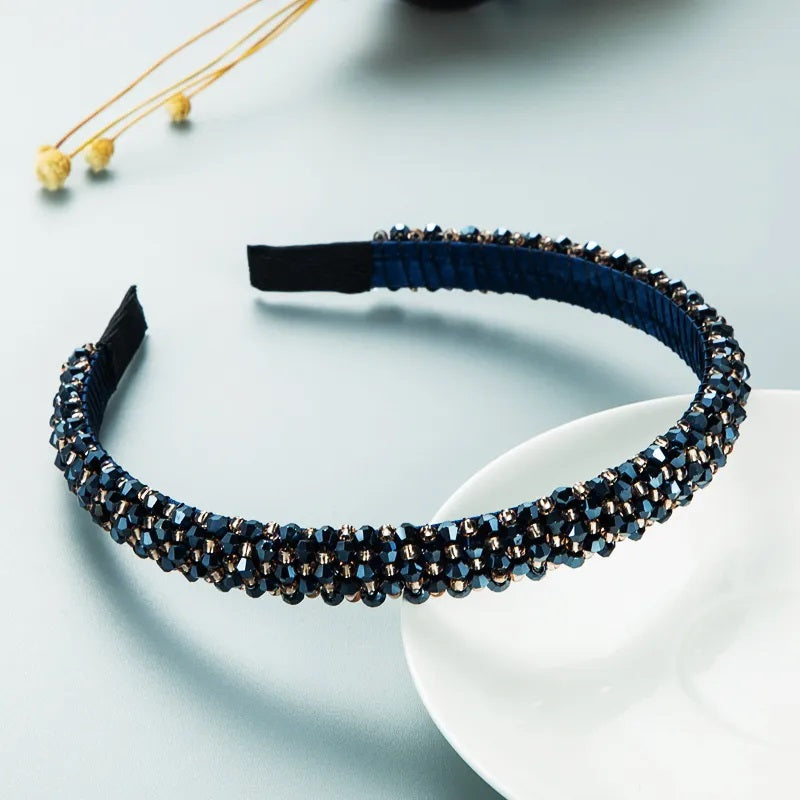 Accesorios para el Cabello, Diadema, Regalo, Mujer, Estilo Elegante, Cuentas, Arcoíris, Niña, Color Transparente, Cristal, Unisexo, Multicolor