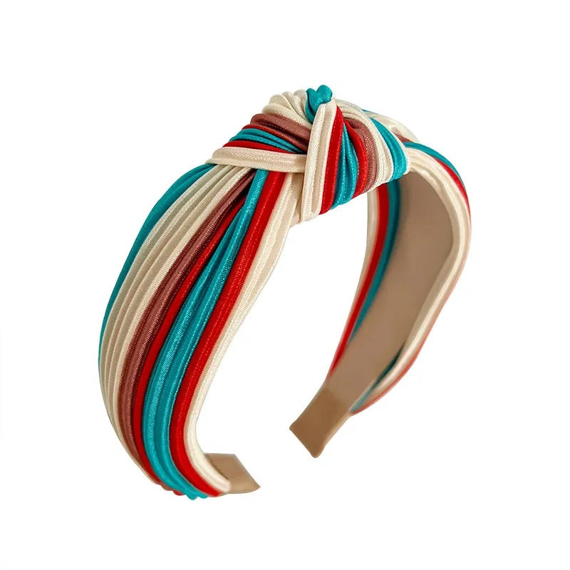 Accesorios para el Cabello, Diadema, Color Sólido, Rayas, Nudo de lazo, Mujer, Estilo Moderno, Niña, Multicolor, Arcoíris, Unisexo