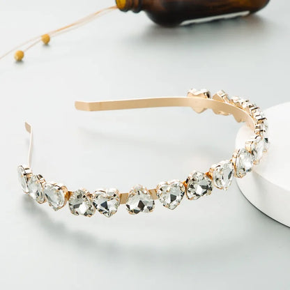 Accesorios para el Cabello, Diadema, Regalo, Mujer, Estilo Elegante, Forma de Corazon, Arcoíris, Niña, Color Transparente, Unisexo, Multicolor
