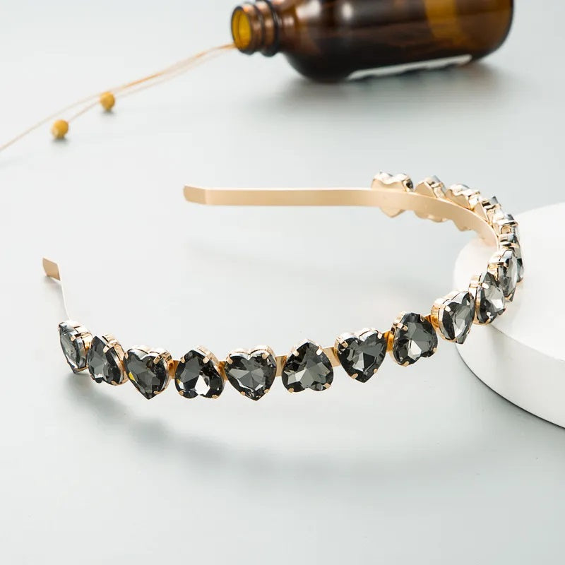 Accesorios para el Cabello, Diadema, Regalo, Mujer, Estilo Elegante, Forma de Corazon, Arcoíris, Niña, Color Transparente, Unisexo, Multicolor