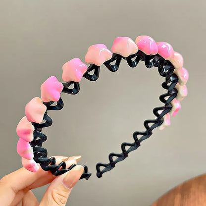 Hair Accessories, Headband, Solid Color, Women, Plastic, Modern Style, Girl, Multicolor, Rainbow, Unisex, Gradient Color