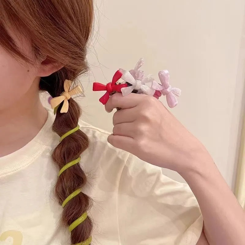 Hair Accessories, Scrunchie, Solid Color, Women, Basic Style, Girl, Unisex, Bow Knot, Alloy, Bun, Fashion