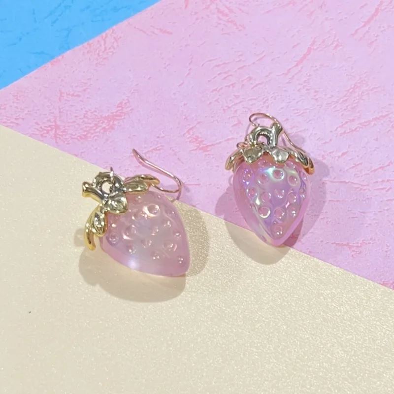 Aretes de Moda, Joyería de Fantasía, Fruta, Estilo Elegante, Fresa, Aleación, Unisexo, Resina, Colgante