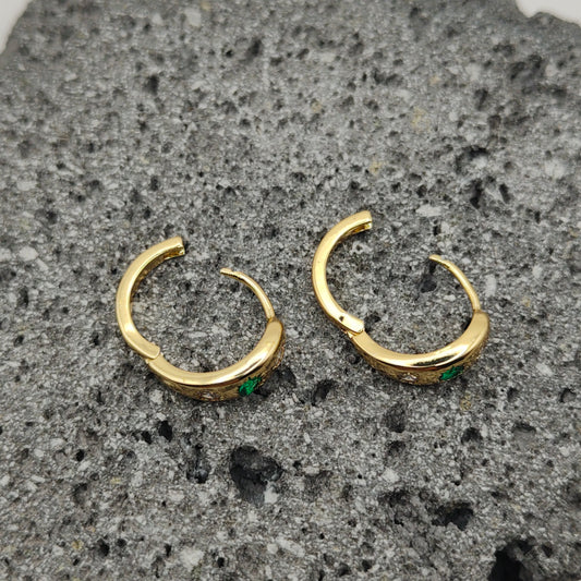 Aretes de Acero Inoxidable 304, Color Dorado, Estilo Elegante, Circón, Geométrico, Tendencia, Boutique, Unisexo, Moda
