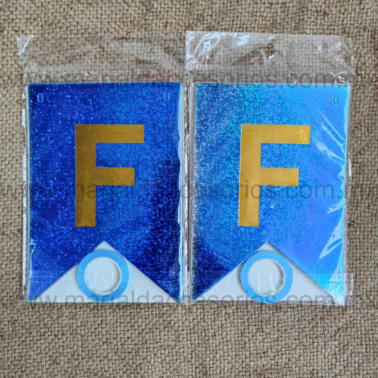Banderín Glitter, Feliz Cumpleaños, Letras, Color Azul, Dorado, Fiesta, Artículos para Fiesta, Decoración