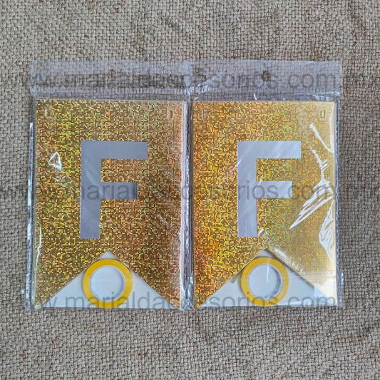 Banderín Glitter, Feliz Cumpleaños, Letras, Color Dorado, Plateado, Fiesta, Artículos para Fiesta, Decoración