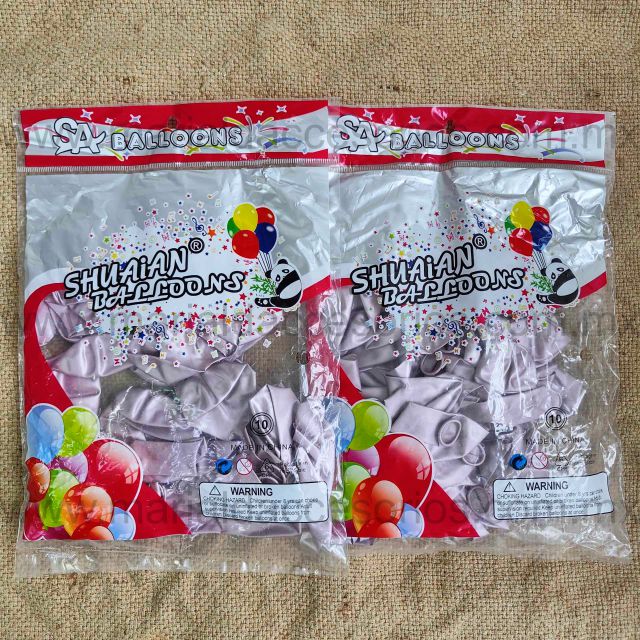 Bolsa de Globos, Látex, Color Lila Metálico, Fiesta de Cumpleaños, Artículos para Fiesta, Decoración