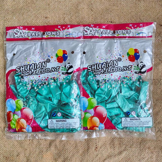 Bolsa de Globos, Látex, Color Verde Metálico, Fiesta de Cumpleaños, Artículos para Fiesta, Decoración