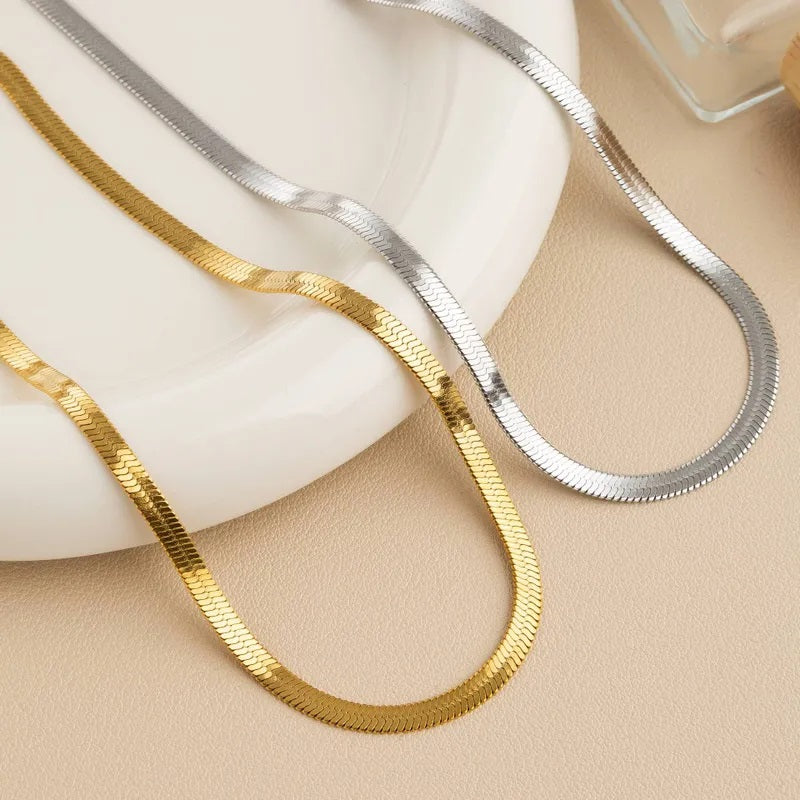 Stainless Steel Necklace, Boutique, Classic Style, Plated, Fine Jewelry, Unisex, Solid Color