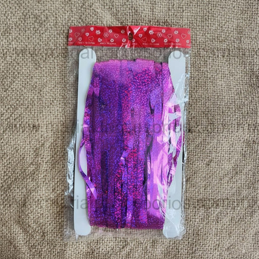 Cortina Metálica, Color Morado, Plástico, Decoración de Fiesta, Artículos para Fiesta