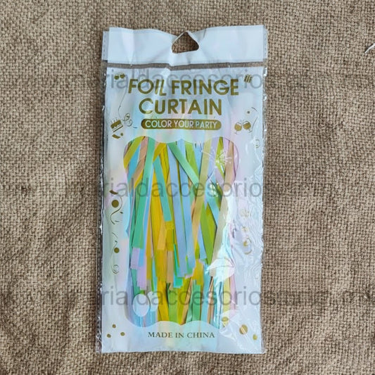 Cortina, Multicolor Mate, Plástico, Decoración de Fiesta, Artículos para Fiesta