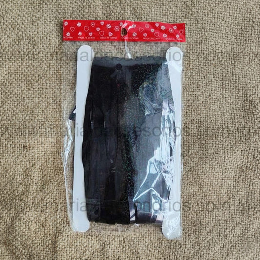 Cortina Metálica, Color Negro, Plástico, Decoración de Fiesta, Artículos para Fiesta