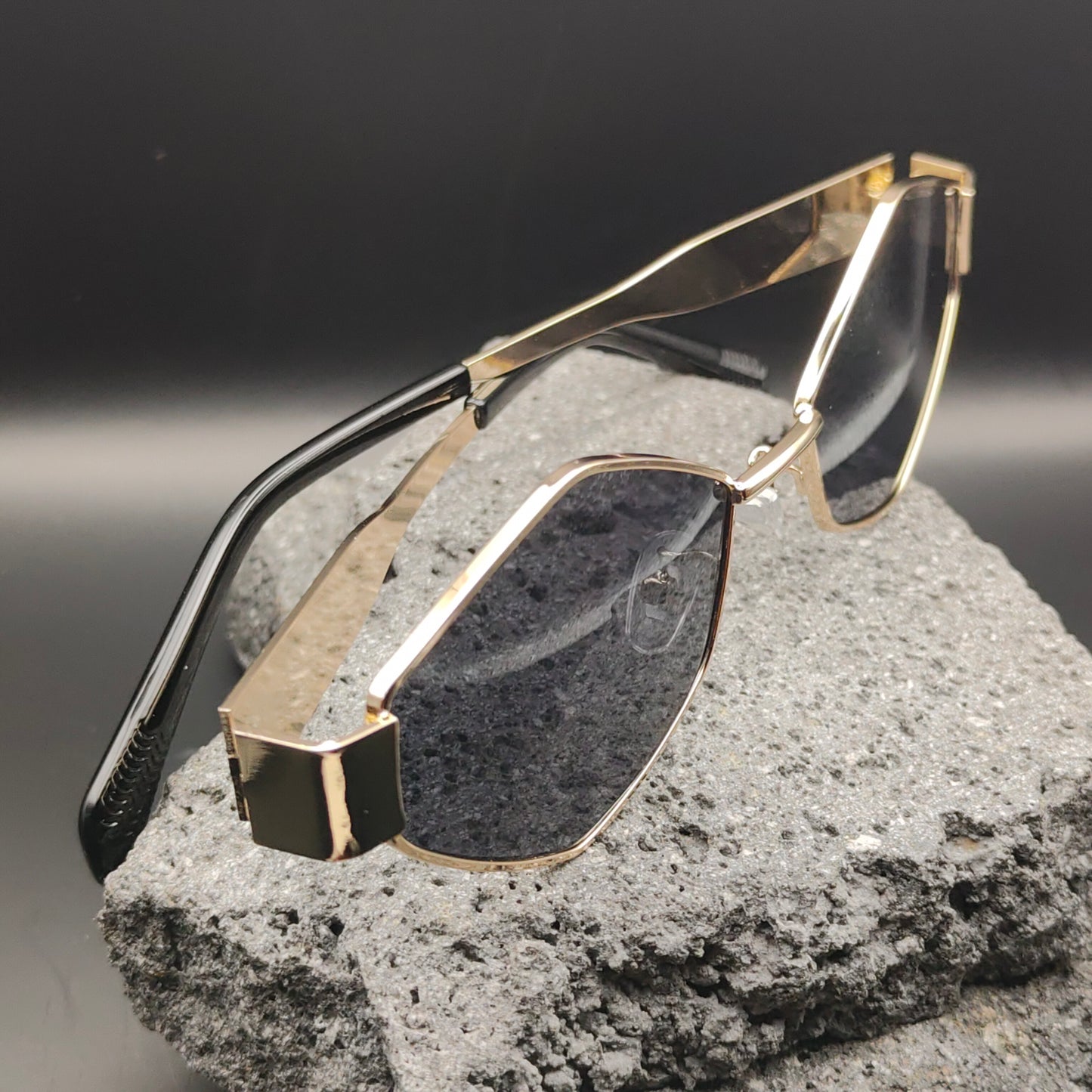 Lentes de Sol para Mujer, Estilo Casual, Boutique, Gafas, Color Sólido, Tendencia, Hexagonal, Unisexo, Geométrico, Moda