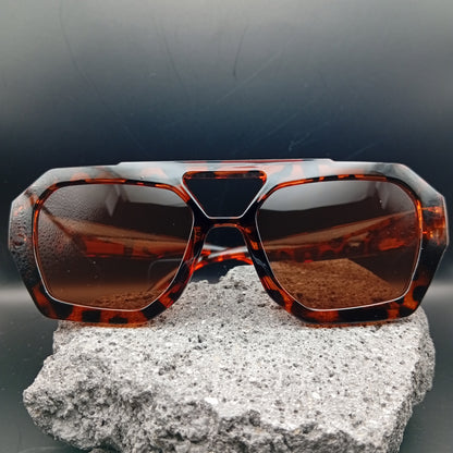 Lentes de Sol para Mujer, Estilo Moderno, Boutique, Gafas, Color Sólido, Leopardo, Tendencia, Unisexo, Moda, Geométrico