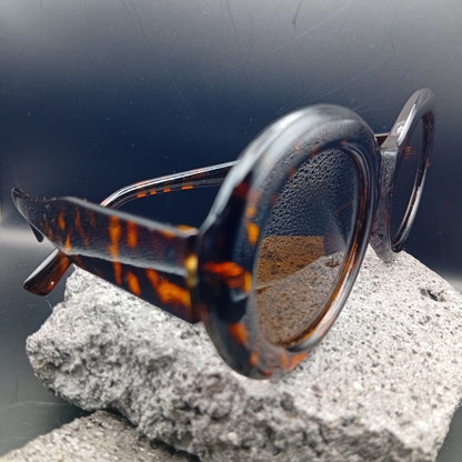 Lentes de Sol para Mujer, Estilo Glamour, Boutique, Gafas, Color Sólido, Óvalo, Tendencia, Unisexo, Carey, Geométrico, Moda, Ámbar