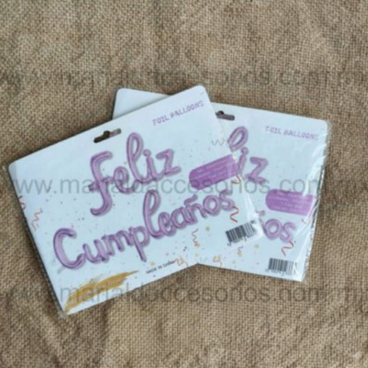 Globo Metálico, Color Morado, Feliz Cumpleaños, Artículos para Fiesta, Decoración, Letras