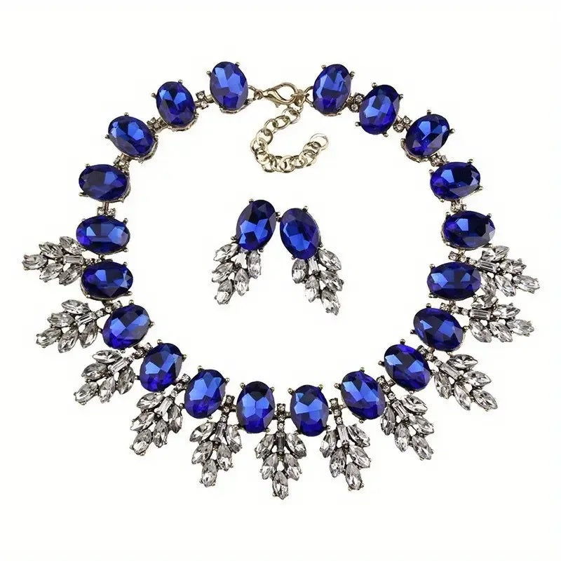 Juego de Joyería, Moda, Joyería de Fantasía, Conjunto, Estilo Elegante, Forma de Óvalo, Colgante, Aleación, Unisexo, Pendientes, Diamantes de Imitación