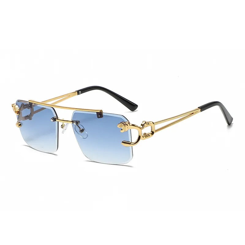 Lentes de Sol para Hombre, Estilo Moderno, Boutique, Gafas, Color Sólido, Leopardo, Unisexo, Cuadrado, Geométrico, Moda