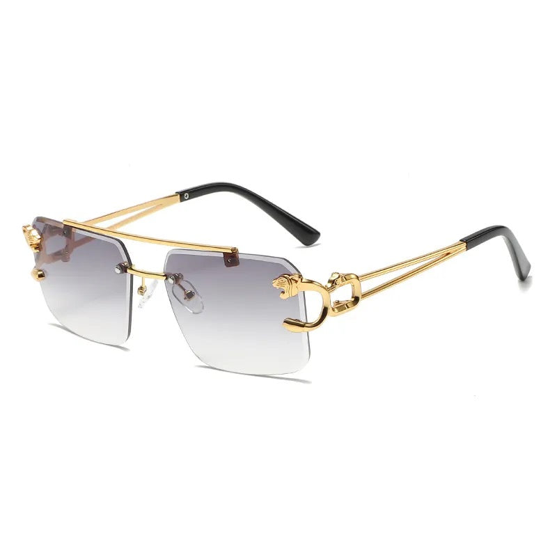 Lentes de Sol para Hombre, Estilo Moderno, Boutique, Gafas, Color Sólido, Leopardo, Unisexo, Cuadrado, Geométrico, Moda