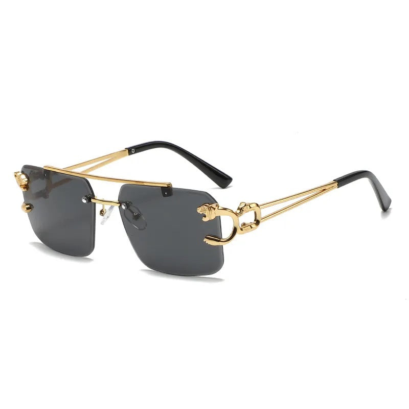 Lentes de Sol para Hombre, Estilo Moderno, Boutique, Gafas, Color Sólido, Leopardo, Unisexo, Cuadrado, Geométrico, Moda