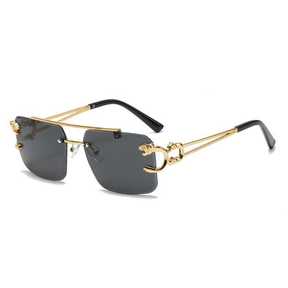 Lentes de Sol para Hombre, Estilo Moderno, Boutique, Gafas, Color Sólido, Leopardo, Unisexo, Cuadrado, Geométrico, Moda