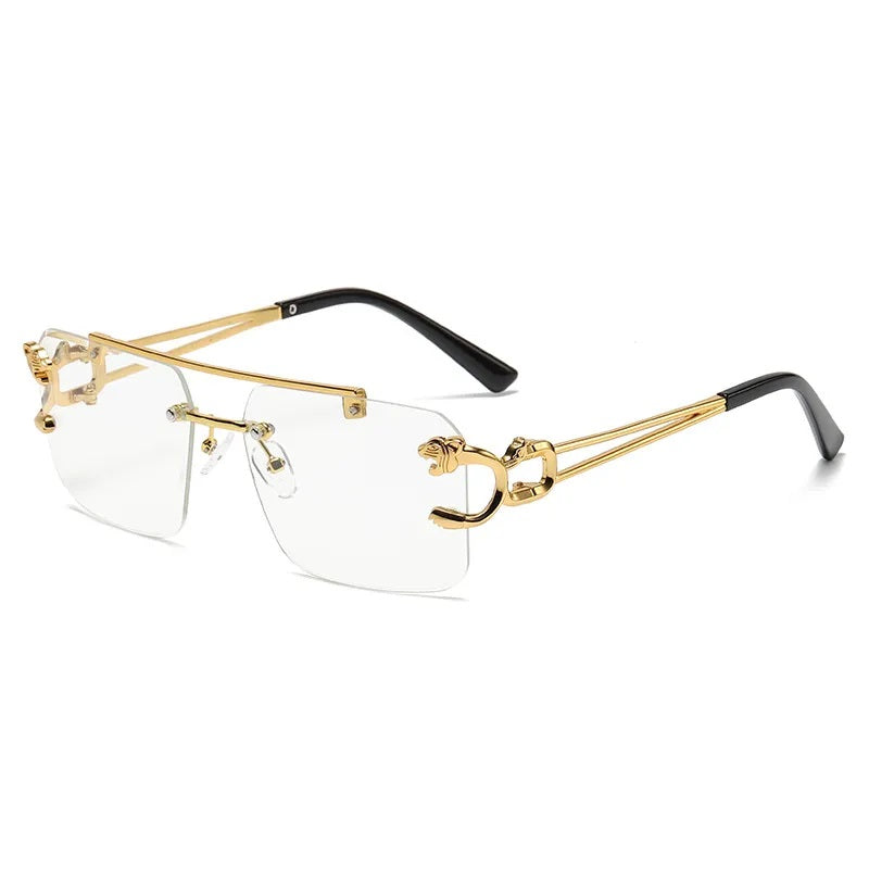 Lentes de Sol para Hombre, Estilo Moderno, Boutique, Gafas, Color Sólido, Leopardo, Unisexo, Cuadrado, Geométrico, Moda