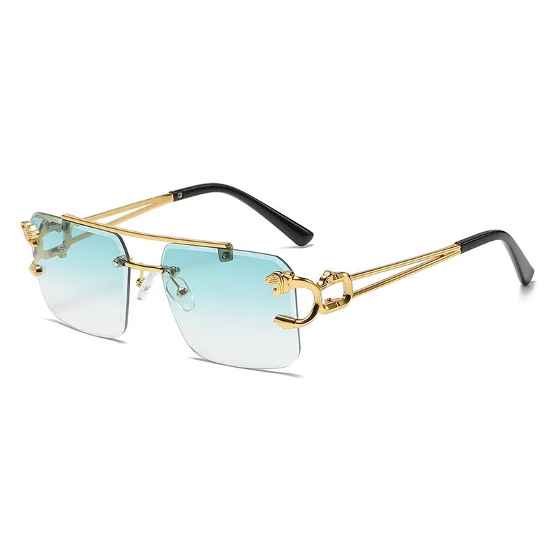 Lentes de Sol para Hombre, Estilo Moderno, Boutique, Gafas, Color Sólido, Leopardo, Unisexo, Cuadrado, Geométrico, Moda