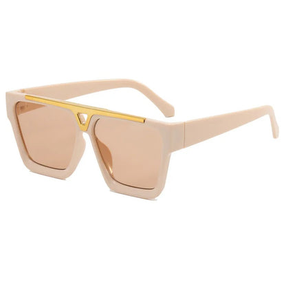 Lentes de Sol para Hombre, Estilo Moderno, Cuadrado, Marco Completo, Boutique, Gafas, Unisexo, Geométrico, Color Sólido, Moda