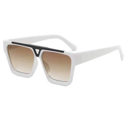 Lentes de Sol para Hombre, Estilo Moderno, Cuadrado, Marco Completo, Boutique, Gafas, Unisexo, Geométrico, Color Sólido, Moda