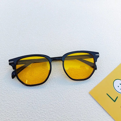 Lentes de Sol para Hombre, Estilo Clásico, Boutique, Gafas, Moderno, Geométrico, Unisexo, Moda, Color Transparente