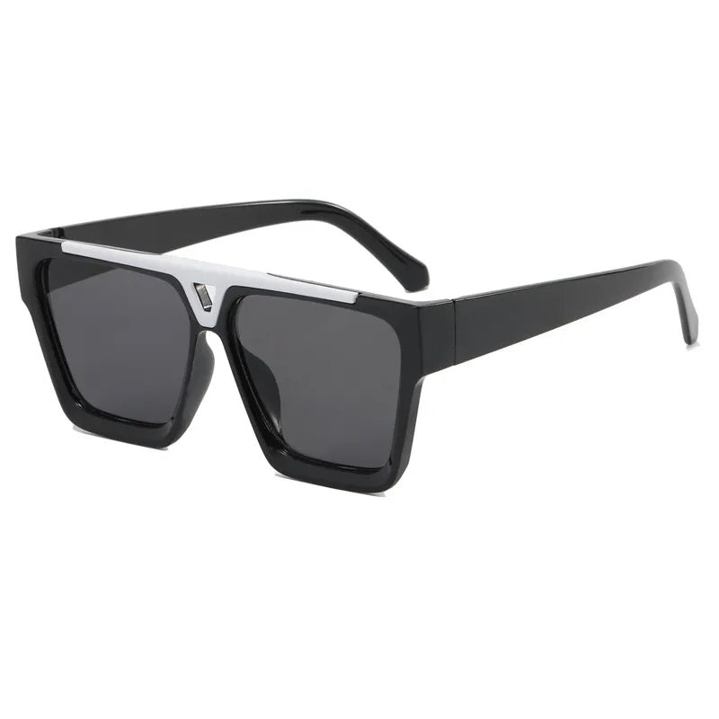 Lentes de Sol para Hombre, Estilo Moderno, Cuadrado, Marco Completo, Boutique, Gafas, Unisexo, Geométrico, Color Sólido, Moda