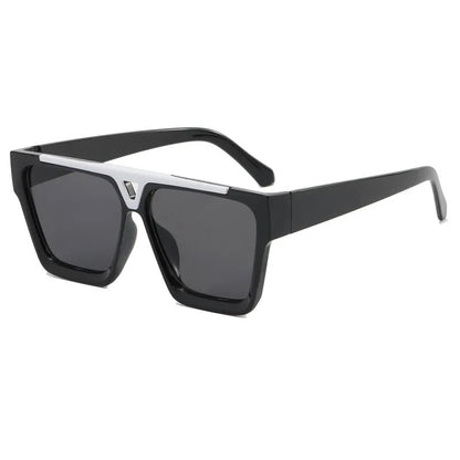 Lentes de Sol para Hombre, Estilo Moderno, Cuadrado, Marco Completo, Boutique, Gafas, Unisexo, Geométrico, Color Sólido, Moda