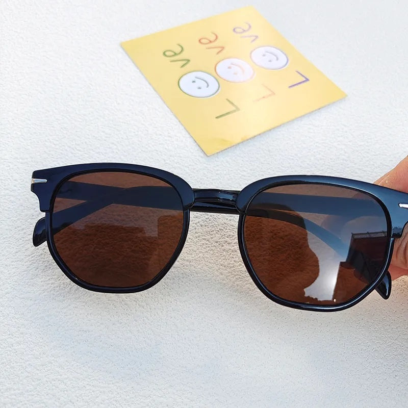 Lentes de Sol para Hombre, Estilo Clásico, Boutique, Gafas, Moderno, Geométrico, Unisexo, Moda, Color Transparente