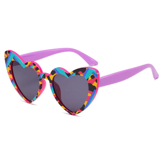 Lentes de Sol para Mujer, Estilo Casual, Boutique, Gafas, Unisexo, Moda, Forma de Corazón, Color Sólido y Transparente, Rayas, Multicolor