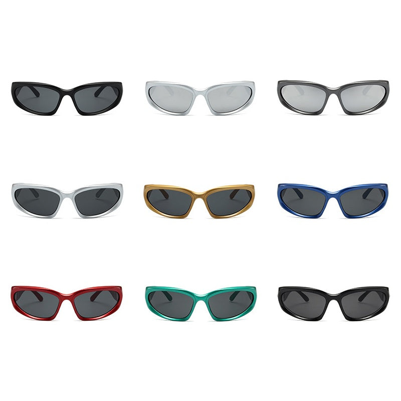 Lentes de Sol para Mujer, Estilo Casual, Color Sólido, Boutique, Gafas, Unisexo, Moda, Marco Ovalado
