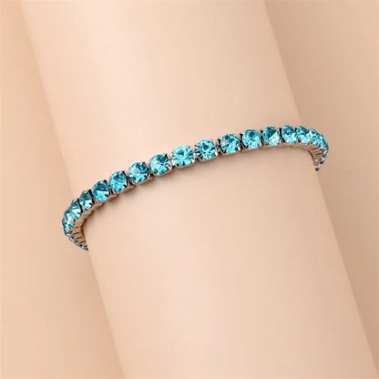 Stainless Steel Bracelet, Boutique, Plating, Fine Jewelry, Elegant Style, Unisex, Fashion, Solid Color, Shiny, Diamonds
