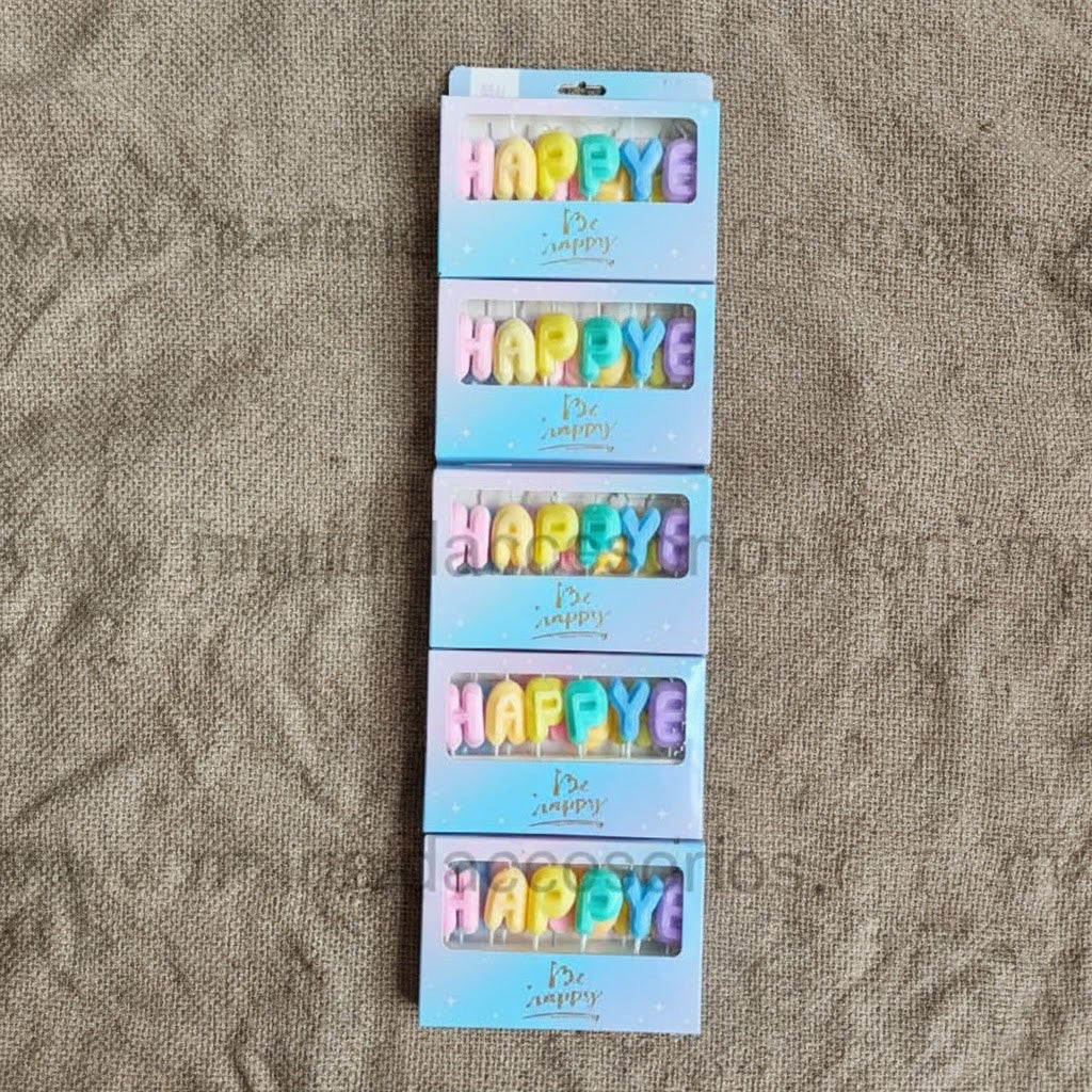 Vela, Happy Birthday, Parafina, Feliz Cumpleaños, Decoración de Pastel, Fiesta, Artículos para Fiesta